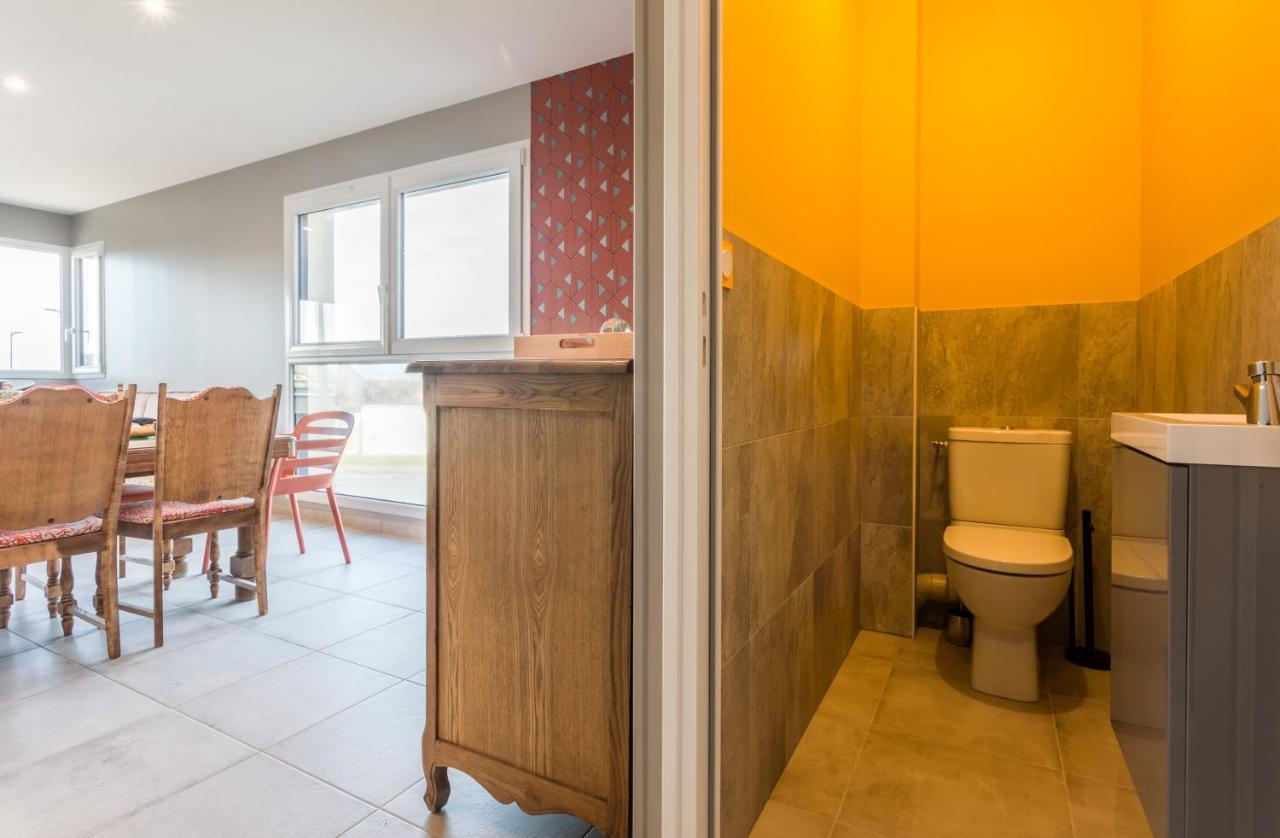 Tribord, appt avec terrasse et vue mer, parking Saint-Côme-de-Fresné Eksteriør bilde